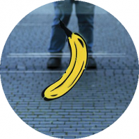 Museum der bildenden Künste Leipzig - Beispiel Streetart Banane